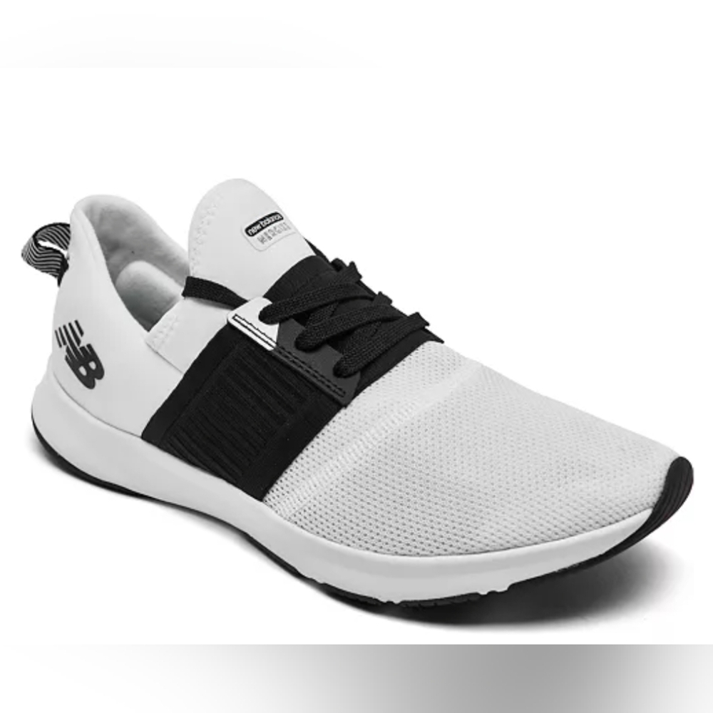 New Balance White and Black Sneakers